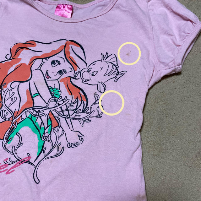 しまむら(シマムラ)のDisney♛︎アリエル ワンピース･Tシャツ セット 120cm キッズ/ベビー/マタニティのキッズ服女の子用(90cm~)(Tシャツ/カットソー)の商品写真