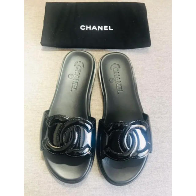 CHANEL - CHANEL シャネル サンダル エナメル 37Cの通販 by meipur★shop｜シャネルならラクマ