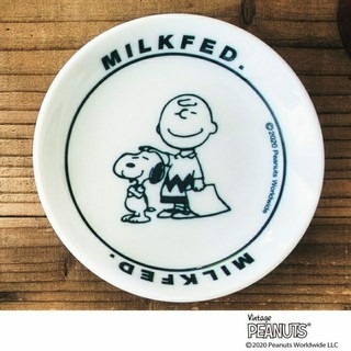 mini 6月号 付録 MILKFED.特製 スヌーピー美濃焼の豆皿(キャラクターグッズ)