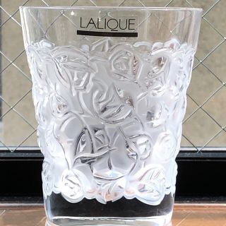 LALIQUE ラリック　ローズ　グラス　未使用　3客