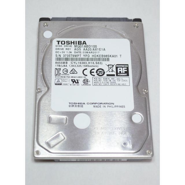 新品　東芝 TOSHIBA MQ01ABD100　HDD 1TB