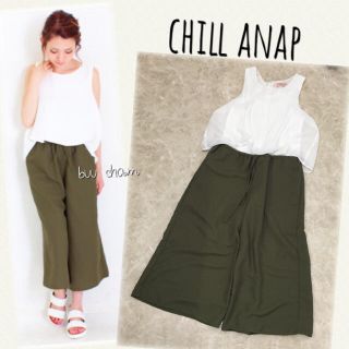 チルアナップ(CHILLE anap)のChill anap♡ガウチョロンパース オールインワン(オールインワン)