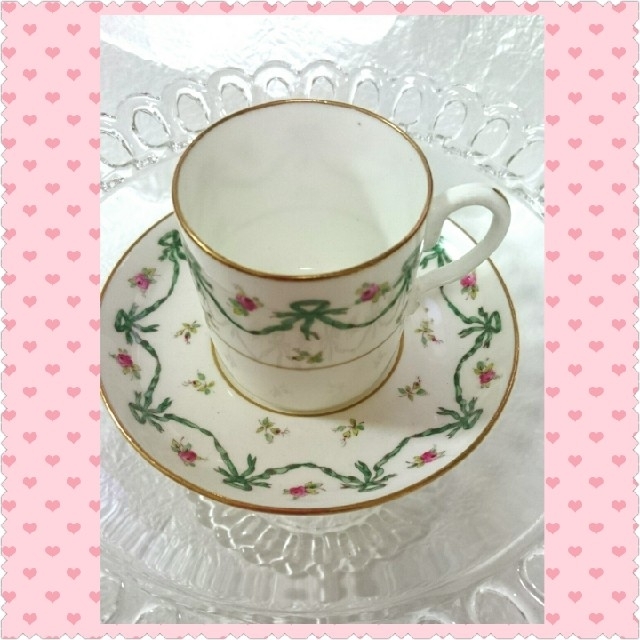 アンティーク COALPORT デミタス（キャビネット）カップ\u0026ソーサー1客！