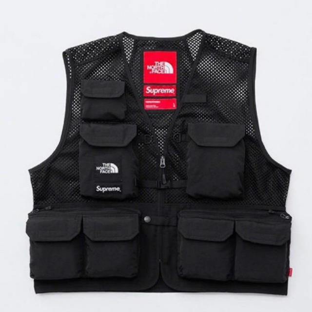 supreme TNF ベスト　Black  サイズL