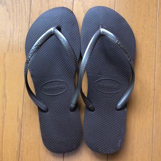 ハワイアナス(havaianas)のハワイアナス　スリム　ダークブラウン(ビーチサンダル)