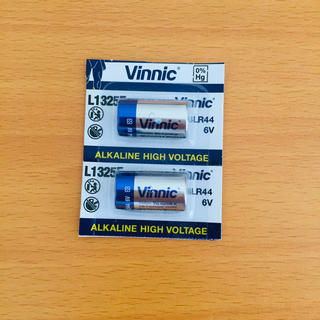 Vinnic 4LR44 6Vアルカリ乾電池2個　水銀0% (バッテリー/充電器)
