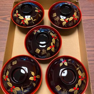 お汁椀5個セット 新品未使用品(食器)