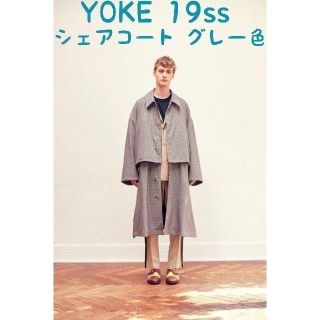 サンシー(SUNSEA)のYOKE 19ss 3WAY BAL COLLAR SHARE COAT(ステンカラーコート)