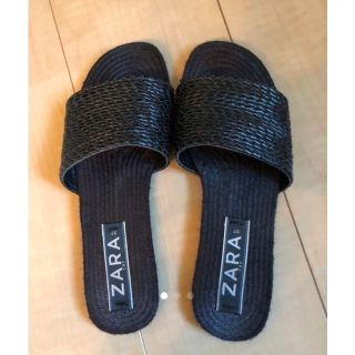 ザラ(ZARA)の【 riiサマ 専用 】 ZARA TRF フラットサンダル  37(サンダル)