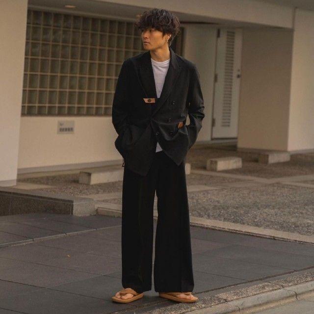 SUNSEA(サンシー)のSUNSEA 20ss Wide Straight Pants【サイズ3・黒色】 メンズのパンツ(スラックス)の商品写真