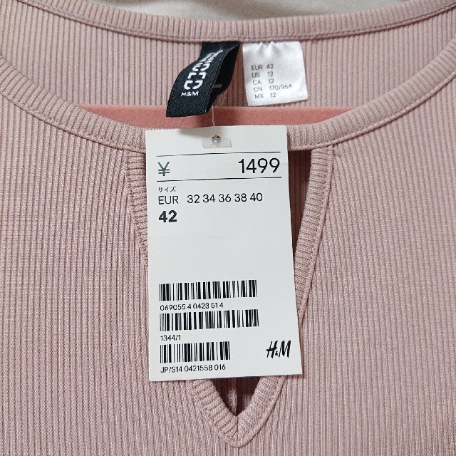 H&M(エイチアンドエム)のH&M ワンピース 新品 レディースのワンピース(ミニワンピース)の商品写真