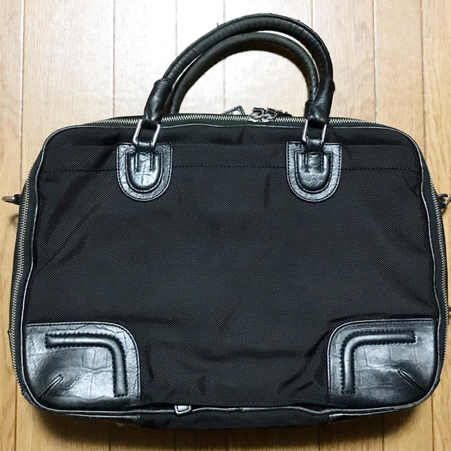 TUMI送料込トゥミ定価7万円程レザー革切替バッグビジネスブリーフケース鞄カバン