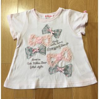 メゾピアノ(mezzo piano)のメゾピアノ ピンクＴシャツ 90センチ(Tシャツ/カットソー)