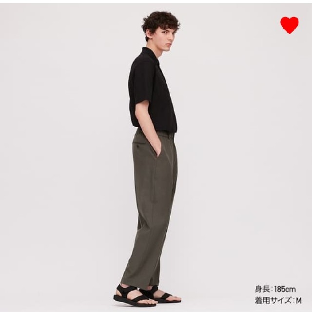 【セール】UNIQLO U ワイドフィットテーパードパンツ メンズのパンツ(スラックス)の商品写真