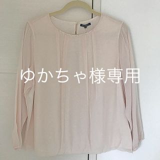 ニジュウサンク(23区)の【新品】23区　ブラウス　ピンク　大きいサイズ(シャツ/ブラウス(長袖/七分))