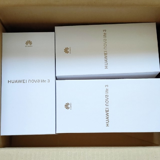 Huawei nova lite3 SIMフリー新品未開封 3台
