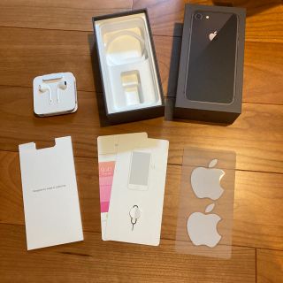 アップル(Apple)のiPhone8 256GB 空箱　ブラック(ヘッドフォン/イヤフォン)