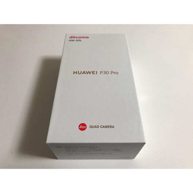 SIMフリー ドコモ HW-02L HUAWEI P30 Pro ブラック 本体