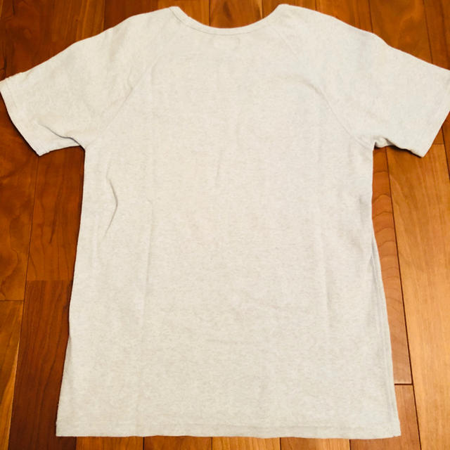 HOLLYWOOD RANCH MARKET(ハリウッドランチマーケット)のハリウッドランチマーケット　Tシャツ　ホワイトブルー　サイズ4  日本製 メンズのトップス(Tシャツ/カットソー(半袖/袖なし))の商品写真