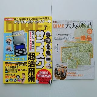 ショウガクカン(小学館)のDIME (ダイム) 2020年 07月号 付録スケールなし(その他)