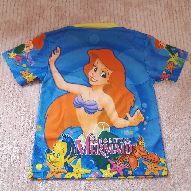 Disney(ディズニー)のディズニーTシャツ アリエル XS キッズ/ベビー/マタニティのキッズ服女の子用(90cm~)(Tシャツ/カットソー)の商品写真