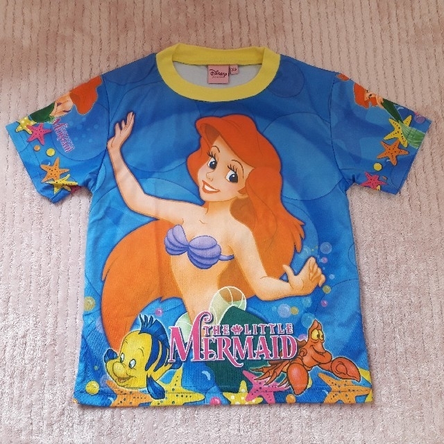 Disney(ディズニー)のディズニーTシャツ アリエル XS キッズ/ベビー/マタニティのキッズ服女の子用(90cm~)(Tシャツ/カットソー)の商品写真