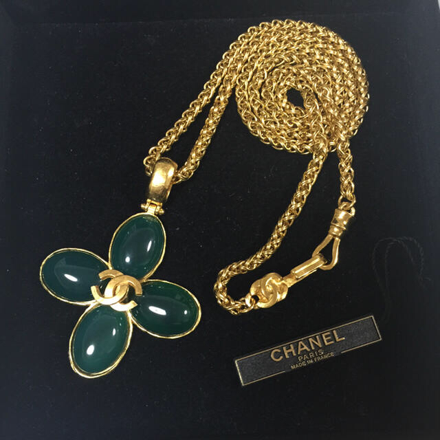 ふるさと割】 - CHANEL 未使用 ストーンネックレス 正規品 ネックレス