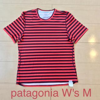 パタゴニア(patagonia)の★お値下げ★パタゴニア　ウィメンズ　キャプリーンM ボーダー半袖(Tシャツ(半袖/袖なし))