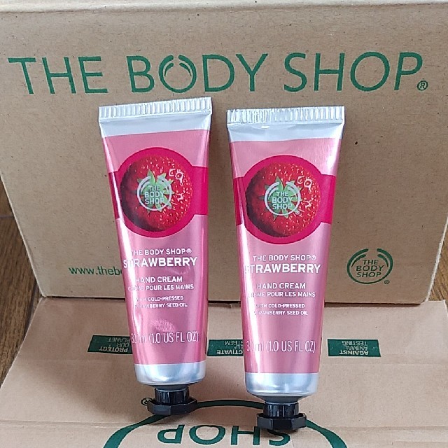 THE BODY SHOP(ザボディショップ)のTHE BODY SHOP 🍓  ハンドクリーム🍓2本セット コスメ/美容のボディケア(ハンドクリーム)の商品写真