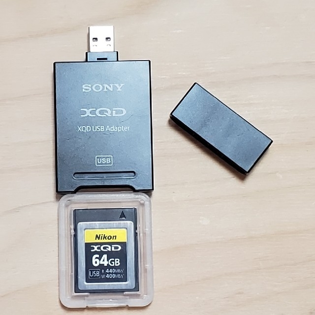 ニコン XQDカード64GB＋ソニー XQDアダプター