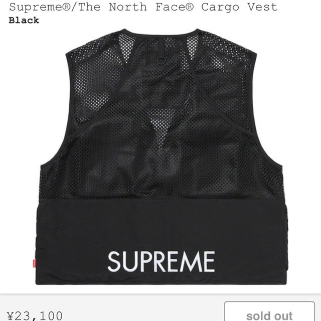 Supreme north face cargo vestサイズM