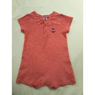 プチバトー(PETIT BATEAU)のプチバトーロンパース 74㎝(ロンパース)