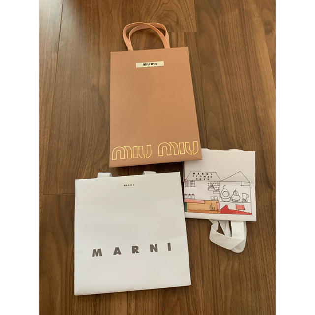 Marni(マルニ)のmiumiu MARNI ショッピングバック　紙袋 レディースのバッグ(ショップ袋)の商品写真