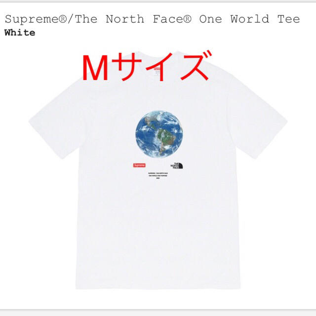 supreme one world tee Mトップス
