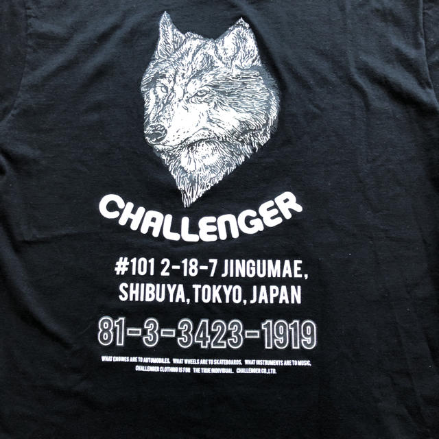 【美品】CHALLENGER チャレンジャー　Tシャツ　オオカミ　2018SS メンズのトップス(Tシャツ/カットソー(半袖/袖なし))の商品写真