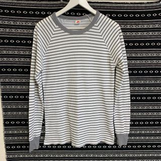 ヘインズ(Hanes)のHanes ワッフル素材ロングスリーブTシャツ(Tシャツ/カットソー(七分/長袖))