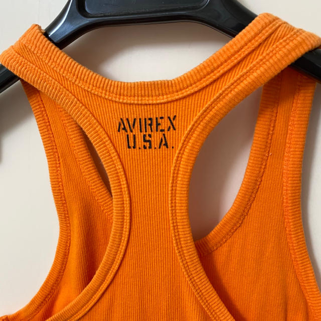 AVIREX(アヴィレックス)のはる様専用 アビレックス タンクトップ 定番 オレンジ ストレッチ素材 メンズのトップス(タンクトップ)の商品写真