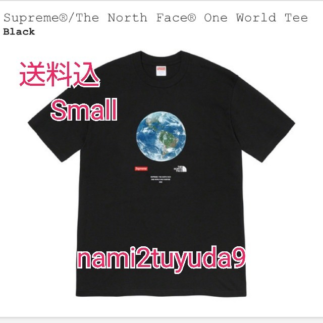 送料込 S Supreme North Face one world tee