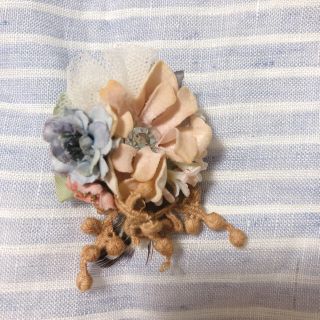 むみこ様　片耳お花ピアス　黄色お花ピアス(ピアス)