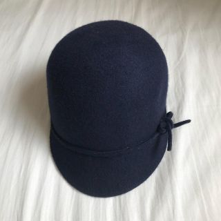 ザラキッズ(ZARA KIDS)のZARA kids 帽 上品 ネイビー(帽子)