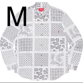 Supreme Paisley Grid Shirt Black