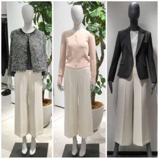 セオリー(theory)のTheory SYNTHETIC CREPE とろみ素材 ワイドクロップドパンツ(クロップドパンツ)