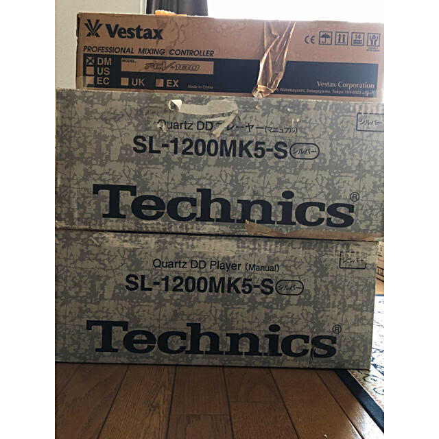 Technics SL1200 MK5 ×2台 / Vestax PCV-180