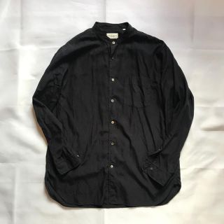 ユナイテッドアローズ(UNITED ARROWS)のLサイズ ユナイテッドアローズ ノーカラーシャツ black ブラック (シャツ)