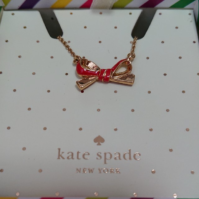 kate spade new york(ケイトスペードニューヨーク)のkate spade ケイト・スペード スキニーミニ リボン ネックレス レディースのアクセサリー(ネックレス)の商品写真