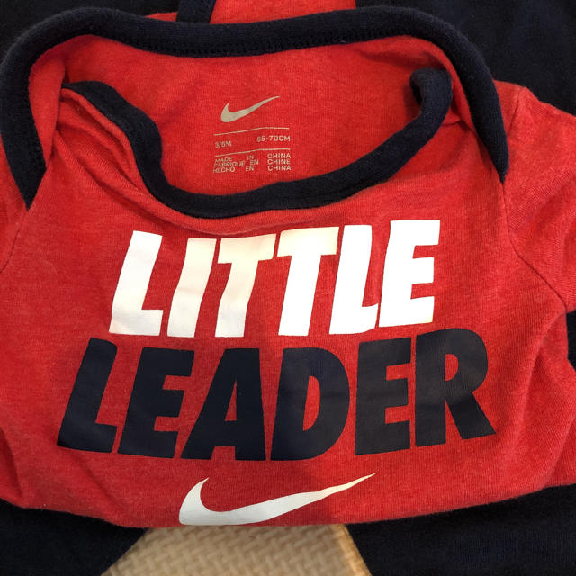 NIKE(ナイキ)のナイキ　ロンパース　上下セット キッズ/ベビー/マタニティのベビー服(~85cm)(ロンパース)の商品写真