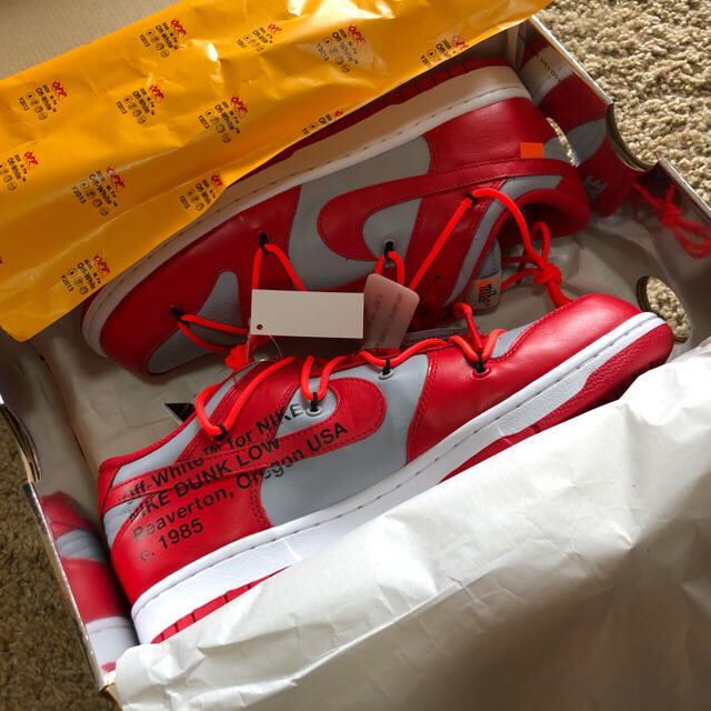 Nike Off-White Dunk Low University Red