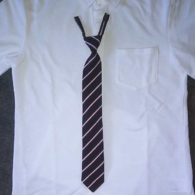 COMME CA ISM(コムサイズム)のネクタイ付き半袖シャツ男児160cm キッズ/ベビー/マタニティのキッズ服男の子用(90cm~)(ブラウス)の商品写真
