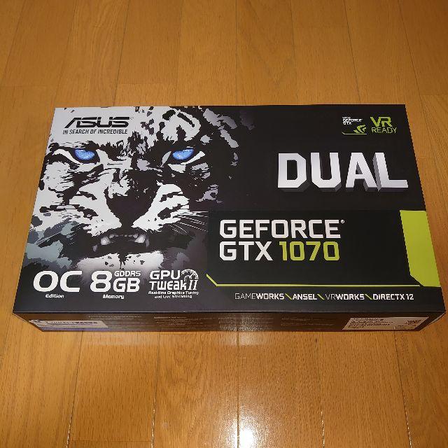 PCパーツ ASUS - ASUS GeForce DUAL-GTX1070-O8G