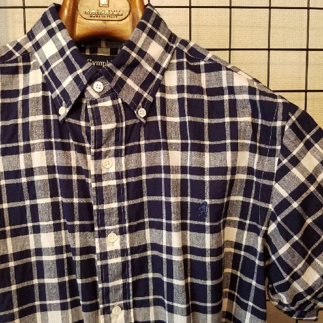 GYMPHLEX(ジムフレックス)の日本製 GYMPHLEX ワンポイント刺繍入り 半袖シャツ BD Shirt メンズのトップス(シャツ)の商品写真